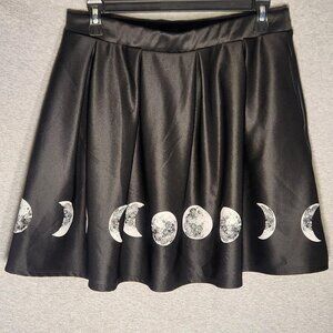 Midnight Hour Moon Phase Skater Skirt
